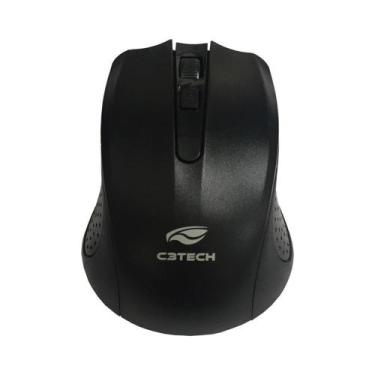 Imagem de Mouse C3Tech Sem Fio USB Preto - M-W20BK
