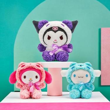 Imagem de Conjunto de pelúcia YWBEQWNC Christmas Kuromi My Melody Cinnamon Roll 
