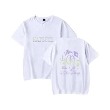Imagem de Camiseta Neutra Katseye Merch Sad De Manga Curta, Moda Pop, Roupa Espo