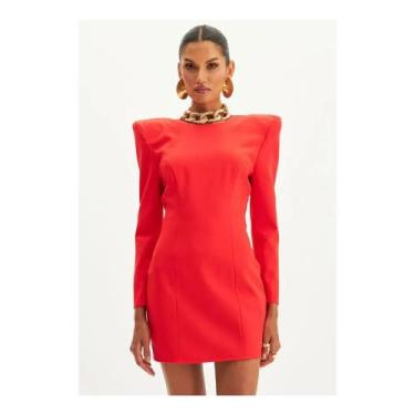 Imagem de Vestido curto manga 7/8 (502ve008812)( preto)-m - LANÇA PERFUME