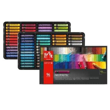 Imagem de Giz Pastel Oleoso Caran D'ache Profissional 96 Cores Neopast, Pastel