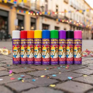 Imagem de Tinta spray colorida para cabelos 150ml - TINTA DA ALEGRIA, Branco