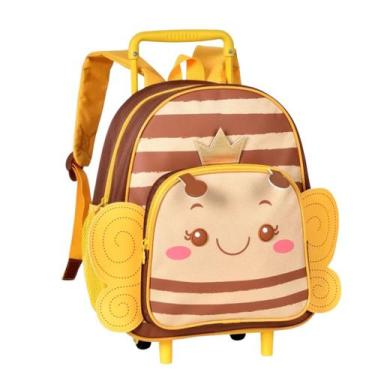 Imagem de Mochila de Rodinhas Infantil Clio Pets Meninas Abelhinha
