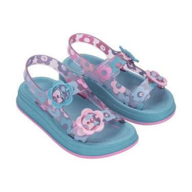 Imagem de Sandália Infantil Barbie New Style Azul Rosa Grendene Kids 23375-BS354