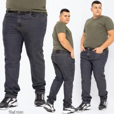 Imagem de Calça plus size jeans com lycra ref:1380 - Maria Marcolina, 50