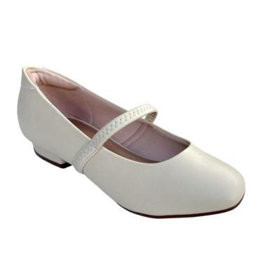 Imagem de Sapato Feminino Beira Rio Boneca Elástico Creme 4318.102, 37, Bege