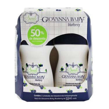 Imagem de Kit Desodorante Giovanna Baby Roll-On BlueBerry 50ml 2 unidades