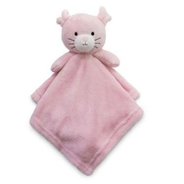 Imagem de Naninha de bebe Bichinhos Camesa 35 cm x 35 cm 240g/m², Gatinha