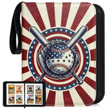 Imagem de Pasta para Cartões de Baseball Potenco com 400 Bolsos e Zíper