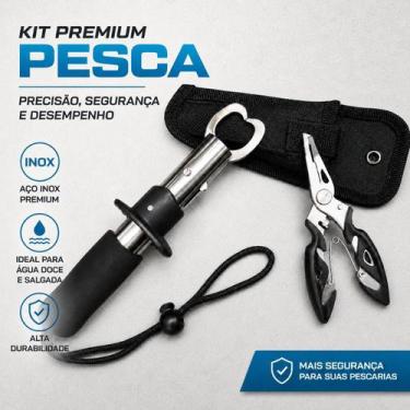 Imagem de Kit Pesca Alicate Contenção Peixe + Alicate Bico Saca Anzol - GEOSEA