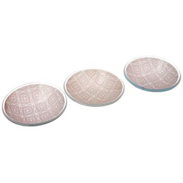 Imagem de Conjunto com 3 Mini Cumbucas de Vidro - Rosa, Home Glass