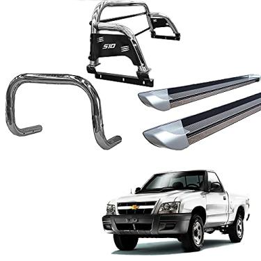 Imagem de Kit Quebra Mato+Santo Ant H3 CROMO+Estribo Pers S10 94/11 CS