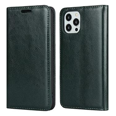 Imagem de GSYH Capa para iPhone 11/11 Pro/11 Pro Max, Capa carteira de couro PU com compartimentos para cartão Kickstand TPU à prova de choque capa protetora magnética fólio verde, 11pro max 16,5 cm