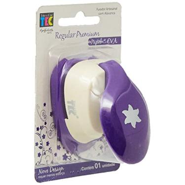 Imagem de Furador Regular Alavanca EVA Flor BP, Toke e Crie FRA029, Roxo/Off White