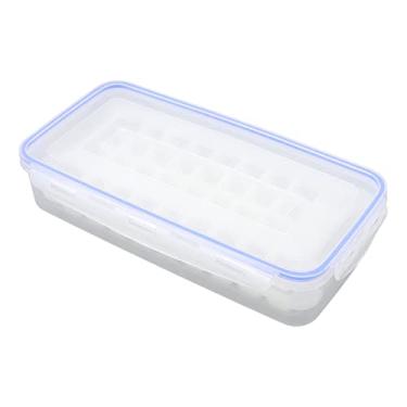 Imagem de Bandeja de cubos de gelo, bandeja de cubos de gelo bem selada com caixa de coquetel