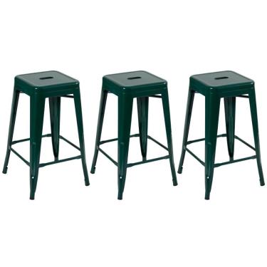 Imagem de KIT - 3 x banquetas médias Iron Tolix - 66 cm -