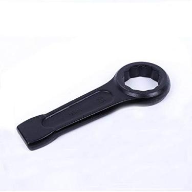 Imagem de BE-TOOL Chave inglesa de anel inclinado 24-55 mm chave de extremidade de caixa métrica anel único chave plana chave de ranhura tubo de trem ferramenta de extensão chave de carro (32 mm)