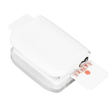 Imagem de Mini máquina de encadernação, máquina de encadernação de livros cinch de 6 furos, perfuração de 5 folhas, para 30 furos B5 26 furos A5 20 furos Flipchart Perfuração de páginas(Branco)