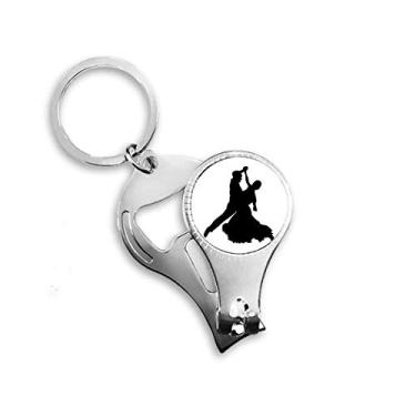 Imagem de Dancer Sports Performance Duet Dance Nail Nipper Ring Chaveiro Abridor de Garrafas Cortador