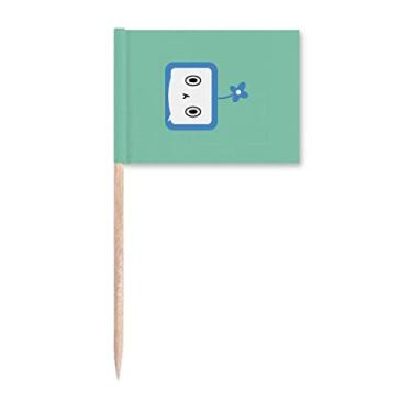 Imagem de Clover Lovely Small TV Face Cartoon Toothpick Flags Marker Topper Decoração de Festa