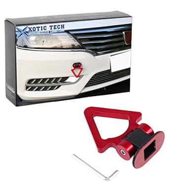 Imagem de Xotic Tech Triângulo Vermelho Arrow Shape Track Racing Frente Traseira Gancho de Reboque Visual Decoração Universal para Carro SUV Caminhão