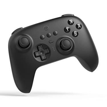 Imagem de Hiborth Controlador de jogo 8BitDo Sensível de seis eixos Joystick de jogo sem fio ergonômico compatível com Bluetooth para Windows 10/11 para Steam Preto