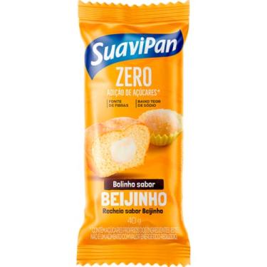 Imagem de Bolinho Zero Sem Açúcar Sabor Beijinho Suavipan 40G