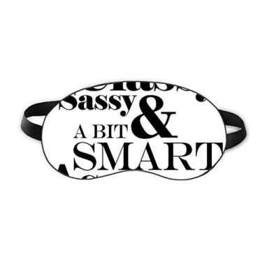 Imagem de Capa de sombra elegante Sassy & A Bit Smart Assy com citação para dormir e sombra noturna macia