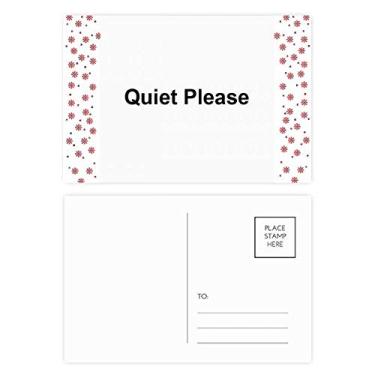 Imagem de Quite Please Warning Symbol Pattern Christmas Christmas Flower Celebration Cartão Postal Blessing Mailing Card