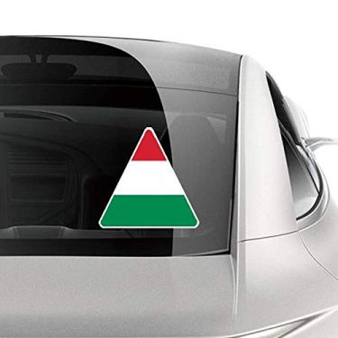 Imagem de DIYthinker Adesivo de carro com a bandeira nacional da Hungria, decalque de bagagem de bicicleta