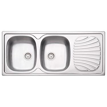 Imagem de Cuba De Sobrepor Aço Inox 116X50cm 2 Cubas 93880602 Tramontina