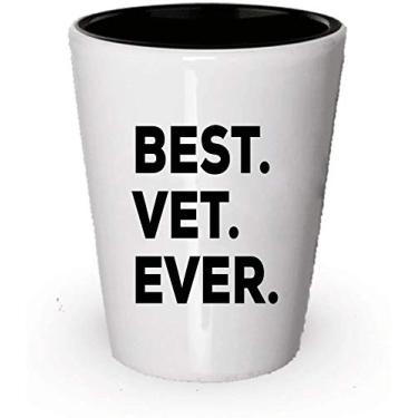 Imagem de Copo de shot veterinário – Melhor veterinário de todos os tempos – Presentes para mulheres e homens – Assistant Tech School Vietnã estudante graduação técnica pré-estudantes escritório assistente coreano – Ideia engraçada de presente (4)