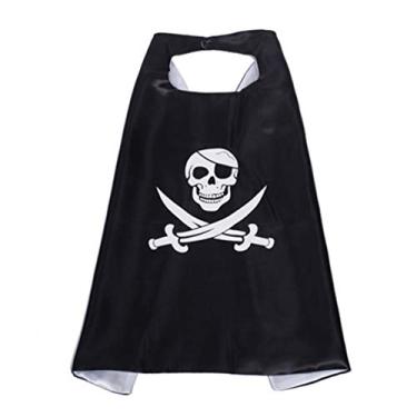 Imagem de de festa pirata de Halloween para crianças 7070 cm, preta