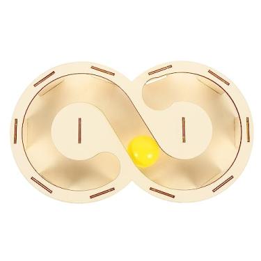 Imagem de Yustery 1 conjunto de brinquedo de madeira para gatos pista interativa brinquedo para gatos brincadeira para gatos brinquedo interno para gatos