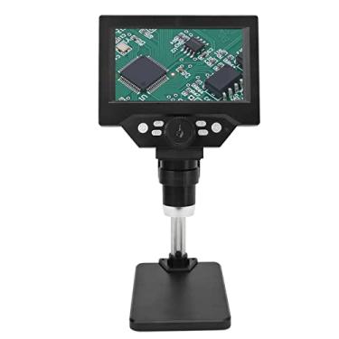 Imagem de Microscópio de Moeda LCD, Suporte Removível Conexão de Computador 1080P 1000X 5,5 Polegadas Microscópio Digital para Reparo de Placa de Circuito