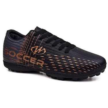Imagem de Chuteira Society Grama Sintética Runway Soccer Masculino Tamanho:43;Cor:Preto