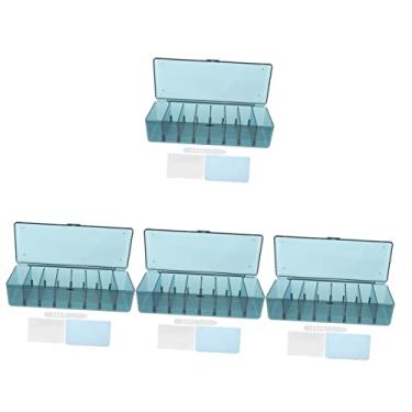 Imagem de Didiseaon 4 Conjuntos Caixa de armazenamento de cabo de dados organizador de pacotes de açúcar armazenamento de organizador de cabos suporte para celular suporte para carregador de telefone