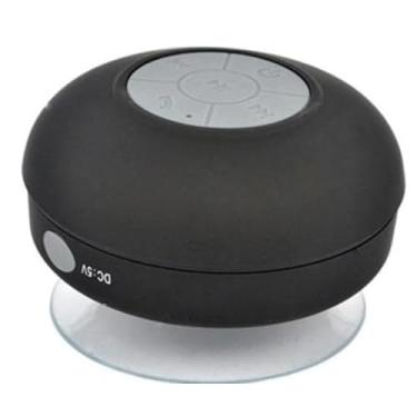 Imagem de Mini Caixinha Som Bluetooth Portátil Prova D'água Ventosa (Preto)