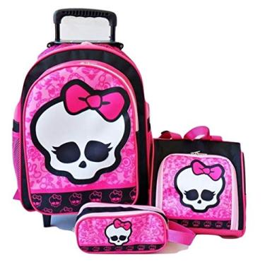 Imagem de Import Mochila com Rodinhas Caveira Preta