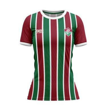 Imagem de Camisa Fluminense Baby Look Attract Tricolor - Feminina - Braziline