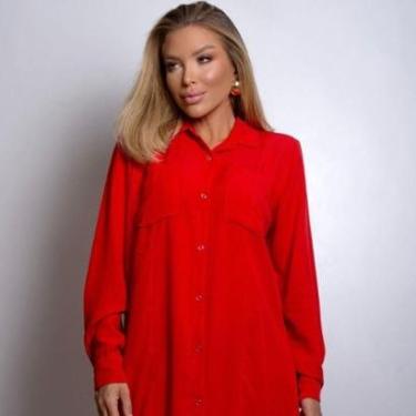Imagem de Vestido Curto Colado Cintura Fina Chemise Moda Feminina-Feminino