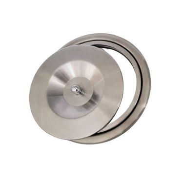 Imagem de Lixeira embutir Aço inox 5,1L c/Balde Plástico injetado