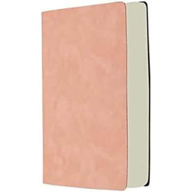 Imagem de Diário de caderno espiral clássico engrossado linha horizontal simples Caderno A4 diário de couro macio retrô muito adequado para escritório escolar uso doméstico Produtos de escritório, mat