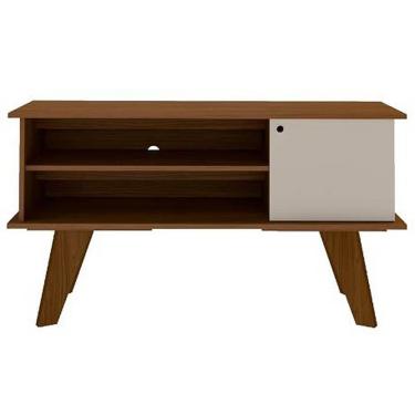 Imagem de Rack Frank para TV até 50 Polegadas 1 Porta Artely Cor Cedro Off White