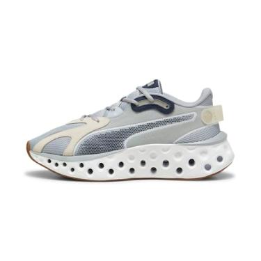 Imagem de PUMA Tênis masculino Softride Frequence, Cool Mid Gray-Alpine Snow-Club Navy, 44
