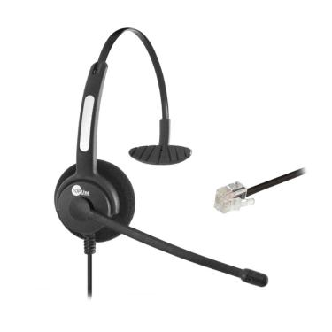 Imagem de Headset Top Use HTU-300 - Controle de Volume - Microfone Flexível - Conector RJ-9 - Preto