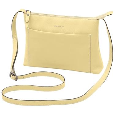 Imagem de Mariart Orquídea Bolsa Feminina Transversal de Couro Bovino Legítimo (Manteiga)