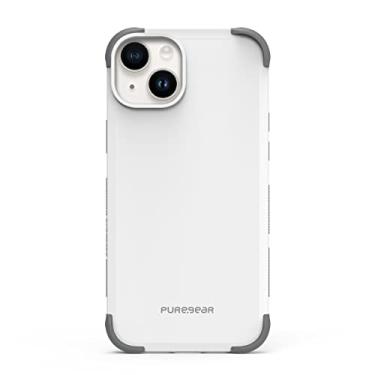 Imagem de PureGear Capa DualTek para Apple iPhone 14 (2022) de 6,5 cm, proteção aprovada e testada militar, capa protetora resistente e durável para iPhone 14, certificação de teste de queda de 6 m (branco