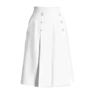 Imagem de Calças femininas Cropped Culottes Versatile Knee Length para presente