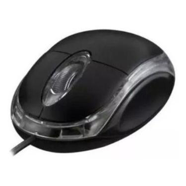 Imagem de Mouse Usb Óptico Luminoso Novo - OEM, Preto